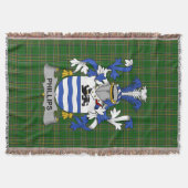 Irish Phillips Coat of Arms Familienwappen Irland Decke (Vorderseite)