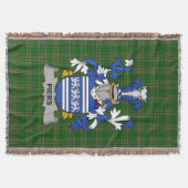Irish Piers Coat of Arms Familienwappen Irland Decke (Vorderseite)
