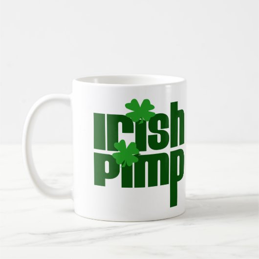 Irish Pimp lustiger Patrick Day Kaffeetasse (Links)