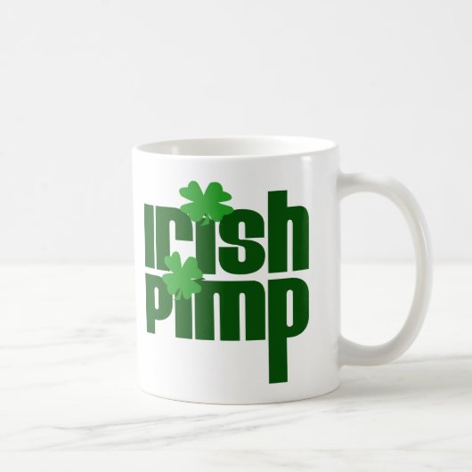 Irish Pimp lustiger Patrick Day Kaffeetasse (Rechts)