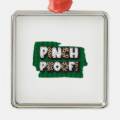 Irish Pinch Proof Ornament Aus Metall (Vorne)