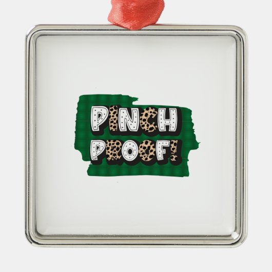 Irish Pinch Proof Ornament Aus Metall (Vorne)
