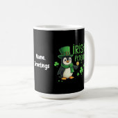 Irish Pinguin A Lucky Blend of Fun, Spaß, Charm Kaffeetasse (VorderseiteRechts)