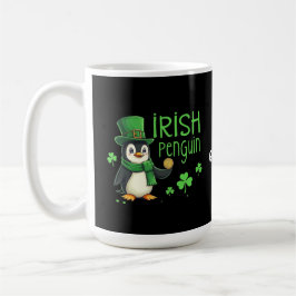 Irish Pinguin A Lucky Blend of Fun, Spaß, Charm Kaffeetasse