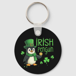 Irish Pinguin A Lucky Blend of Fun, Spaß, Charm Schlüsselanhänger