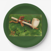 Irish Pipe St. Patrick's Day Paper Pappteller (Vorderseite)