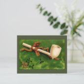 Irish Pipe St. Patrick's Day Vintag Postcard Postkarte (Stehend Vorderseite)