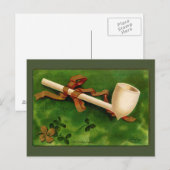 Irish Pipe St. Patrick's Day Vintag Postcard Postkarte (Vorne/Hinten)