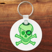 Irish Pirate Skull Schlüsselanhänger (Vorderseite)