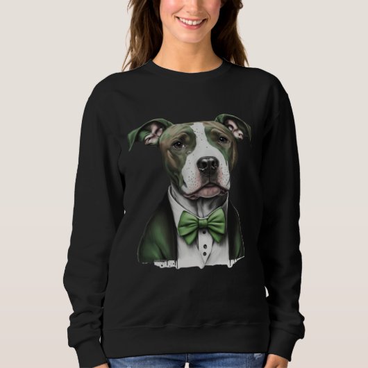 Irish Pitbull Happy St Patrick s Day St Patrick s  Sweatshirt (Vorderseite)