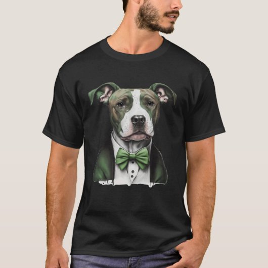 Irish Pitbull Happy St Patrick s Day St Patrick s  T-Shirt (Vorderseite)