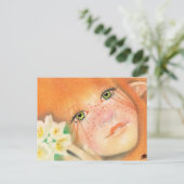 Irish Pixie Fairy Postcard Postkarte (Stehend Vorderseite)