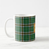 Irish Plaid St. Patrick's Day Kaffeetasse (Links)