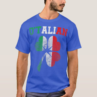 Irish Plus Italian Perfection Heritage Flag St Pat T-Shirt