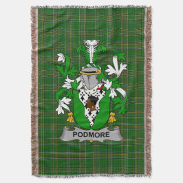 Irish Podmore Coat of Arms Familienwappen Irland Decke