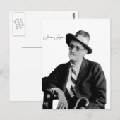 Irish Poet-Bild für Postkarte (Vorne/Hinten)