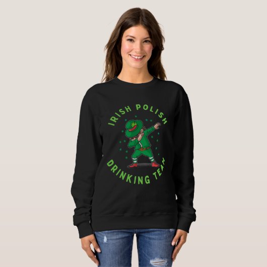 Irish Polish  St Patrick s Day  For Men Sweatshirt (Vorne ganz)
