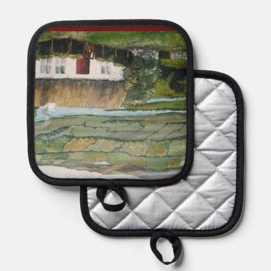 Irish Pot Holder, Ireland Topflappen (Vorderseite/Rückseite)