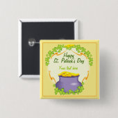 Irish Pot of Gold Button (Vorne & Hinten)