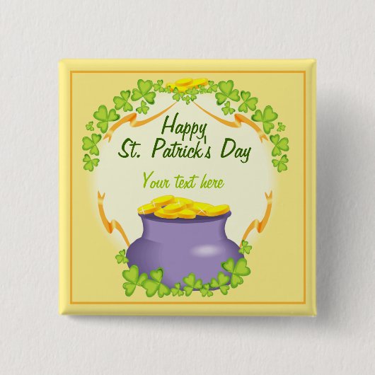 Irish Pot of Gold Button (Vorderseite)