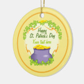 Irish Pot of Gold Keramik Ornament (Links)