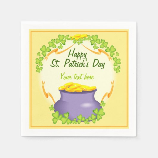 Irish Pot of Gold Napkins Serviette (Vorderseite)