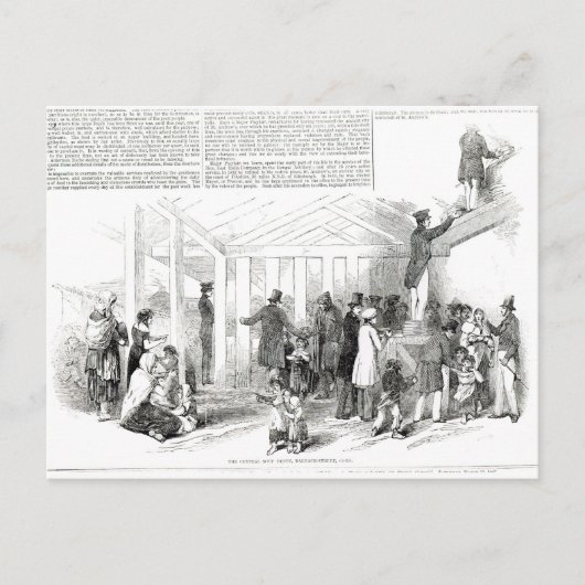 Irish Potato Famine, 1847 Postkarte (Vorderseite)