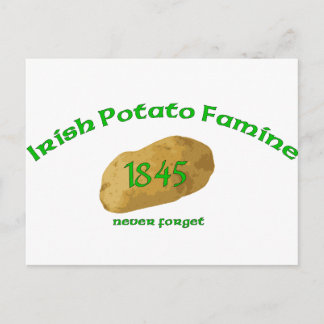 Irish Potato Hungersnot - Vergiss nie! Postkarte