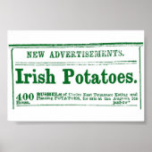 Irish Potato Newspaper Advertisement Zivil War Ära Poster (Vorne)
