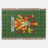 Irish Powell Coat of Arms Familienwappen Irland Decke (Vorderseite)