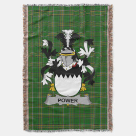Irish Power Coat of Arms Familienwappen Irland Decke