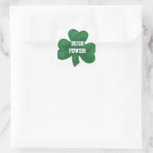 IRISH POWER QUADRATISCHER AUFKLEBER (Tasche)