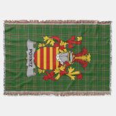 Irish Poyntz Coat of Arms Familienwappen Irland Decke (Vorderseite)