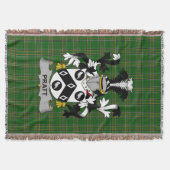 Irish Pratt Coat of Arms Familienwappen Irland Decke (Vorderseite)