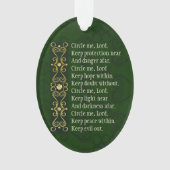 Irish Prayer Circle Me Lord Personalisiert Weihnac Ornament (Vorderseite)