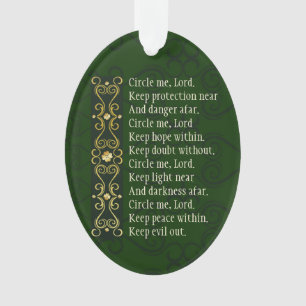 Irish Prayer Circle Me Lord Personalisiert Weihnac Ornament