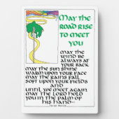 IRISH PRAYER KANN DIE STRASSE STEIGEN, UM SIE ZU E FOTOPLATTE (Vorderseite)