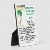 IRISH PRAYER KANN DIE STRASSE STEIGEN, UM SIE ZU E FOTOPLATTE (Seite)