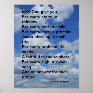 Irish Prayer Poster