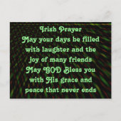 Irish Prayer Postkarte (Vorderseite)