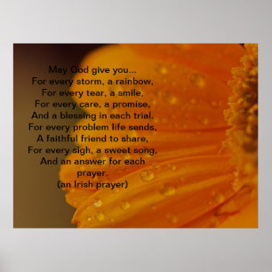 Irish Prayer Print Poster
