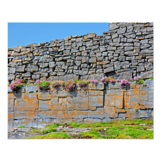 Irish Prehistorische Stone Fort Fotodruck (Vorne)