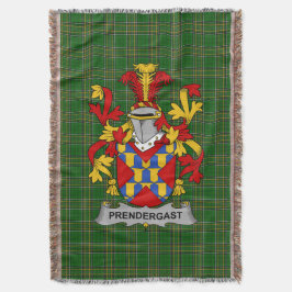 Irish Prendergast Coat of Arms Familienwappen Irla Decke