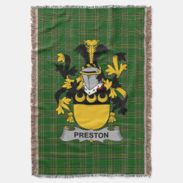Irish Preston Coat of Arms Familienwappen Irland Decke