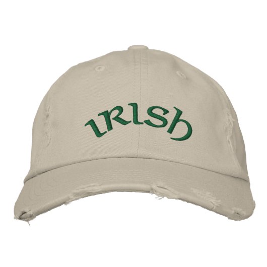 Irish Pride Bestickte Baseballkappe (Vorderseite)