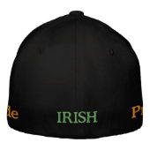 Irish Pride bestickte Hat 1b Bestickte Kappe (Rückseite)