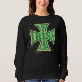 Irish Pride Biker Style Irish Pride Cross 1 Sweatshirt (Vorderseite)