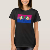 Irish Pride Bisexual Pride Flag St Patricks Day Pa T-Shirt (Vorderseite)