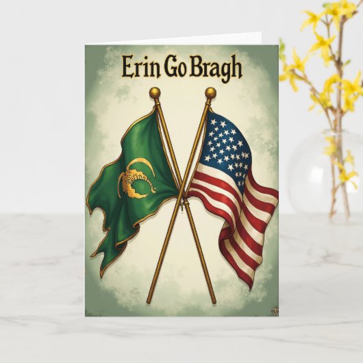 Irish Pride Forever Card Karte (Gelbe Blume)