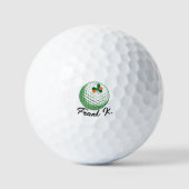 Irish Pride Golf Balls - Kleeblatt Flag Design Golfball (Vorderseite)